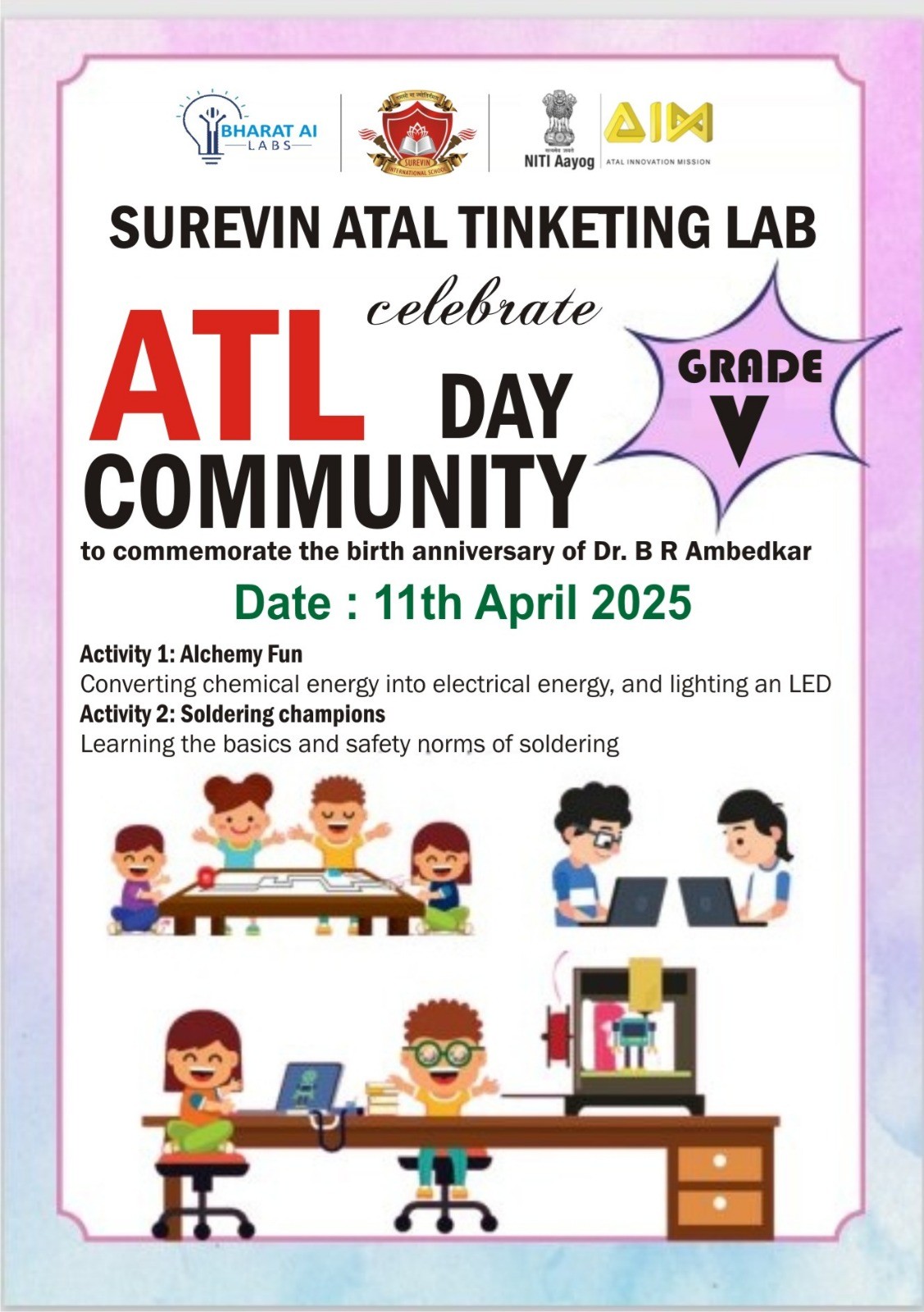 SUREVIN ATAL TINKERING LAB is thrilled to celebrate ATL Community Day on 11th April 2025